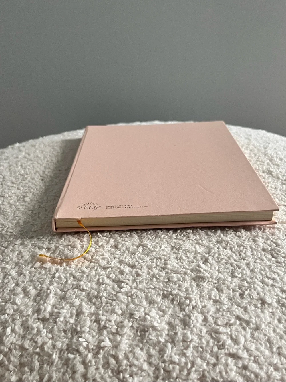 Sunny Minimal Pastel Pink Dot Grid Daily & Reviewing Log Notebook Journal